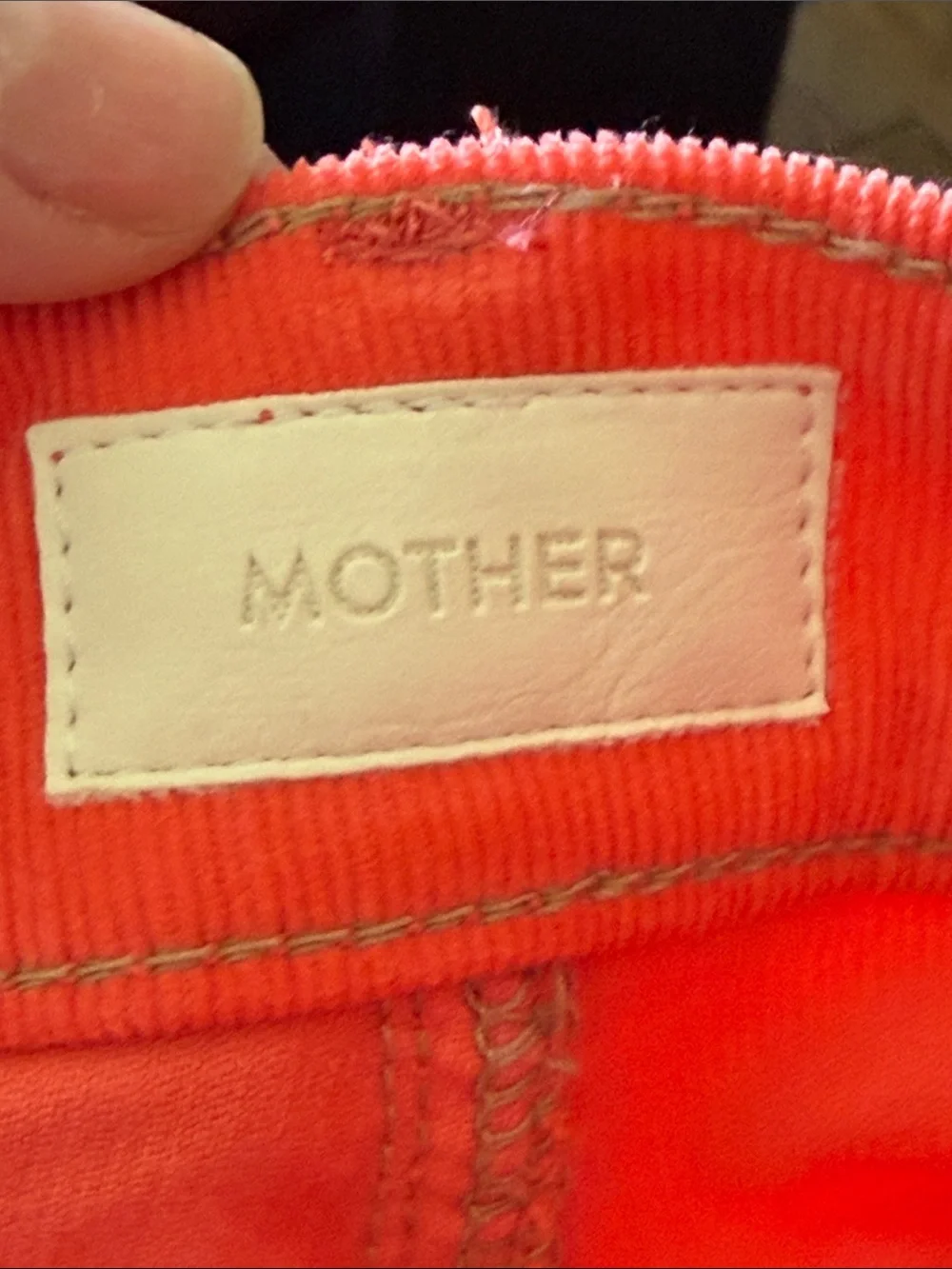 MOTHER Coral‎ High-Rise Cropped corduroy Straight hopscotch Jeans